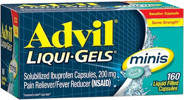 Advil Liqui-Gels Minis Pain Reliever Fever Reducer