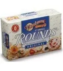 Valley Lahvosh Rounds Crackerbread, Original, 3-Inch Rounds, 4.5-Ounce Boxes (Pack of 12)