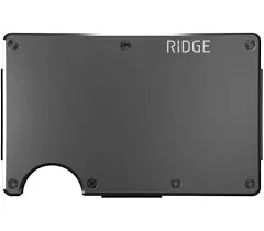 The Ridge Wallet - Aluminum: Cash Strap - Gunmetal