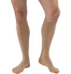 JOBST Relief Knee High Graduated Compression Socks 20-30mmHg - Comfortable Unisex Design - Closed Toe, Beige, Small