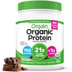 NEW Orgain Organic Protein Plant Based Powder, Creamy Chocolate Fudge