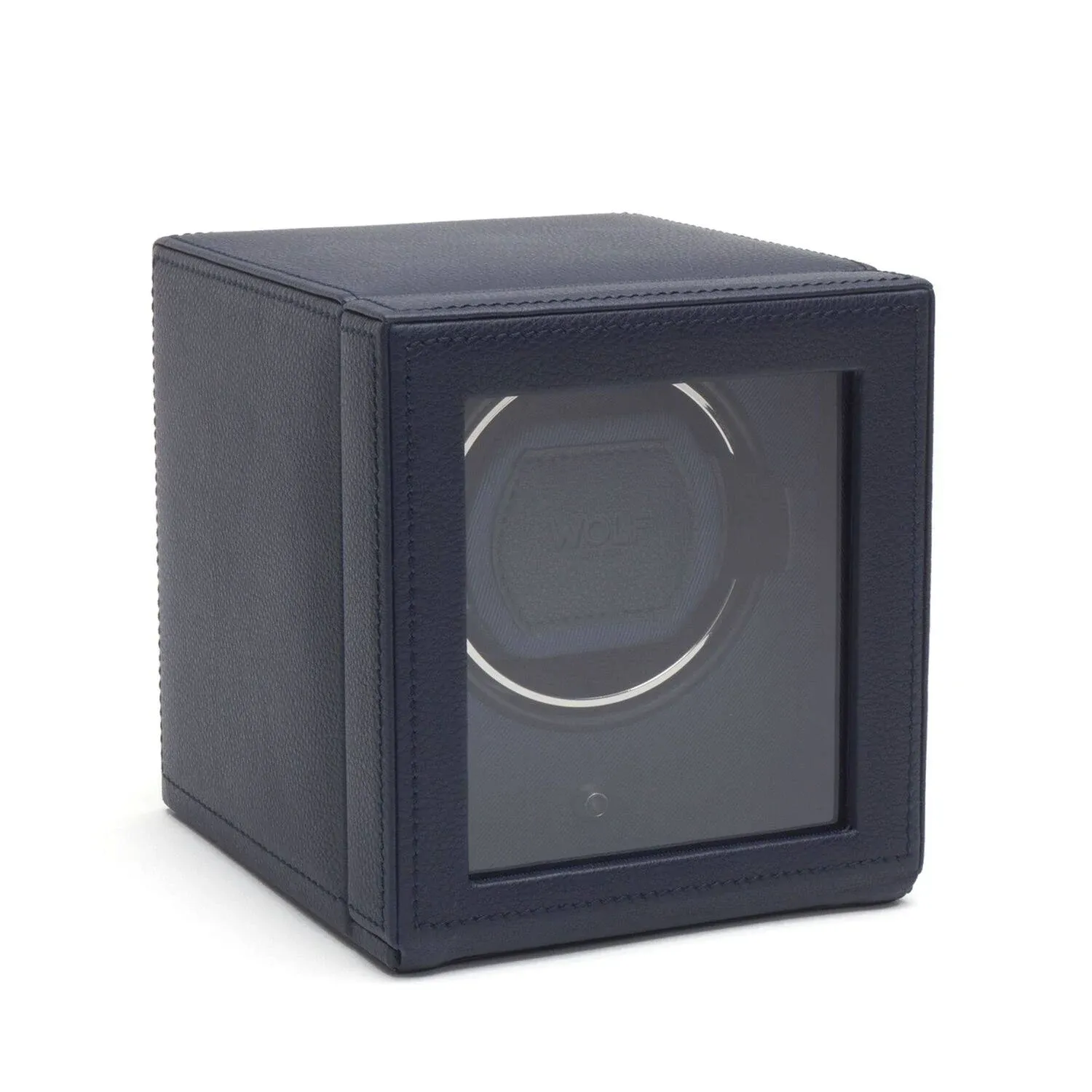 Wolf Cub Navy Watch Winder with Cover