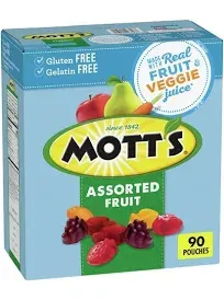 Mott's Medley Assorted Fruit Snacks 0.8 oz., 90 ct. (pack of 4) A1