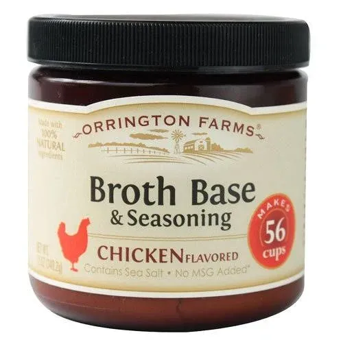 Orrington Farms Chicken Flavored Broth Base & Seasoning, 12 oz (Pack of 6)