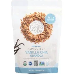 One Degree Organic Foods Granola - Oat Vanilla Chia 11oz USA (Case6)