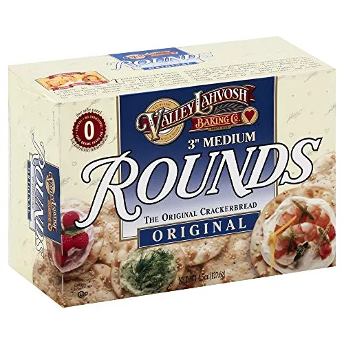 Valley Lahvosh Round Original Crackerbread (4.5 OZ, 12 Per Case)