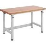 UltraHD Adjustable Height Heavy-Duty Wood Top Workbench - Granite