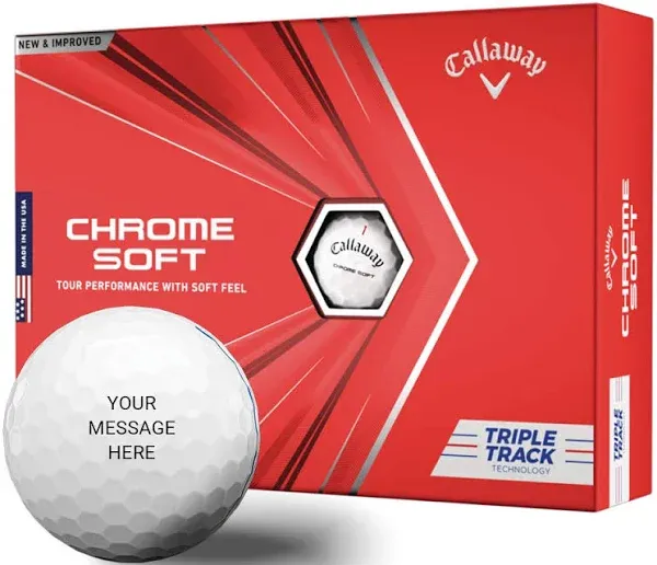 Golf 2022 Chrome Soft Golf Balls, Triple Track, White