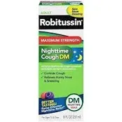 Robitussin Maximum Strength Nighttime Cough DM 4 Fl Oz