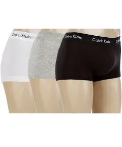 Calvin Klein Cotton Stretch Low Rise Trunk 3 Pack White / M