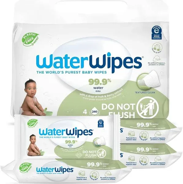 Waterwipes 99.9% Water Based Baby Wipes