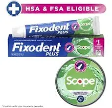 Fixodent Denture Adhesive Cream Plus Scope