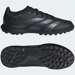 "Kids' Boys Adidas Predator League Soccer Turf In Black/carbon/gold Metallic"