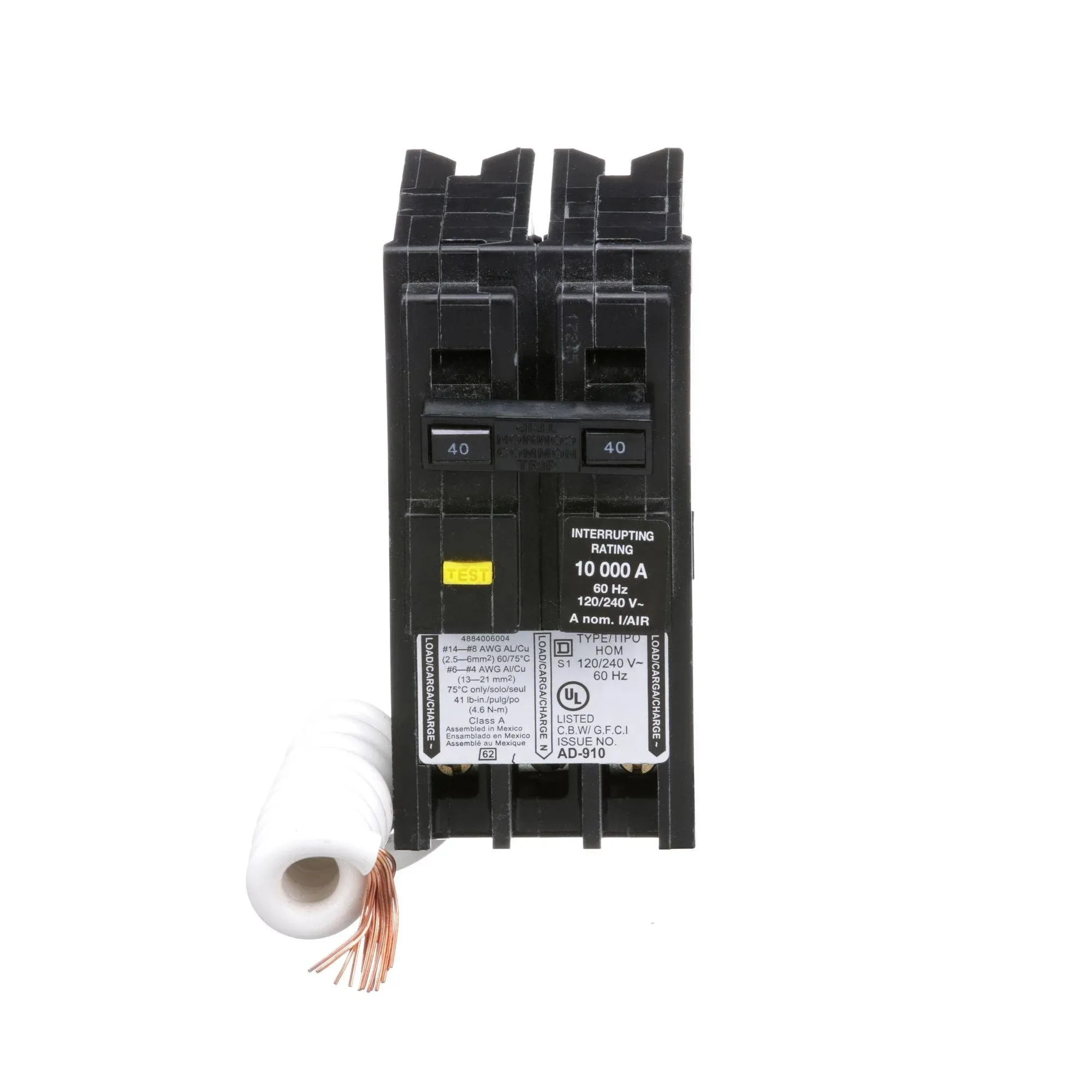 HOM240GFI Square D - New Circuit Breaker