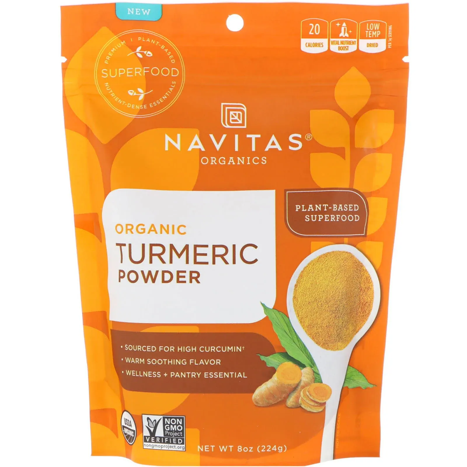 Navitas Organics Organic Turmeric Powder 8 oz