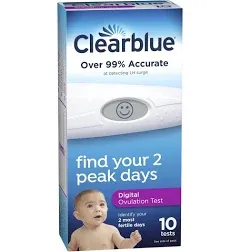 Clearblue Advanced Digital Ovulation Test 10 Count Find Your 2 Peak Days