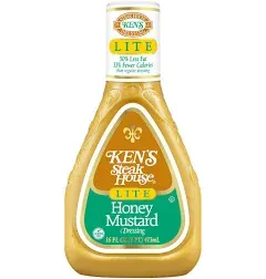 Ken's Steak House Dressing, Lite, Honey Mustard 16 fl oz