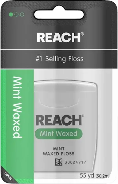 Reach Waxed Dental Floss, Mint, 50.2 m (0.32 oz)