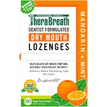 TheraBreath Dry Mouth Lozenges, Sugar Free Mandarin + Mint - 100 lozenges (165 grams)