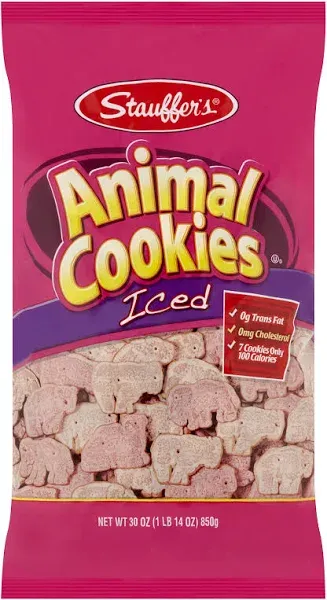 Stauffer's Animal Cookies Iced