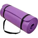 BalanceFrom GoCloud 1" Extra Thick Exercise Yoga Mat with Carrying Strap