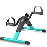 Folding Pedal Exerciser, Mini Exercise Bike Under Desk Bike Foot Pedal Exerciser, Foot Hand Cycle Portable Peddler Machine Bicycle Exerciser Arm Leg