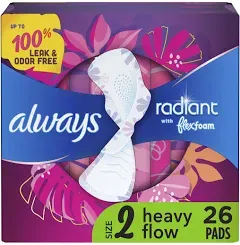 Always Radiant Heavy Flow Pads