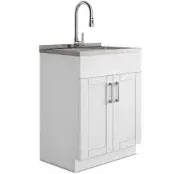 Simpli Home Modern Wide Shaker Laundry Cabinet