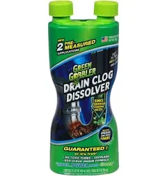 Green Gobbler 31 oz. Drain and Toilet Clog Dissolver Premeasured Applications (2 Pack)