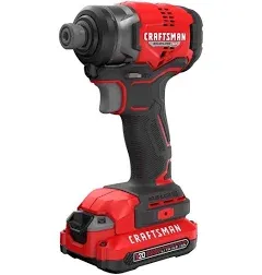 Craftsman V20 1/4-Inch Brushless Cordless Impact Driver Kit