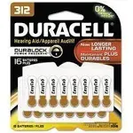 Duracell Hearing Aid Batteries, Size 312 - 16 Batteries