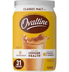 OVALTINE Classic Malt Flavored Milk Mix 12 oz. Canister