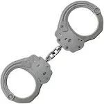 ASP Sentry Handcuffs, Professional Grade Restraints with Stainless Steel Frames, Forged Steel Bows, Dual-Sided Keyways, and Double Lock Slots for Tactical Gear and Equipment