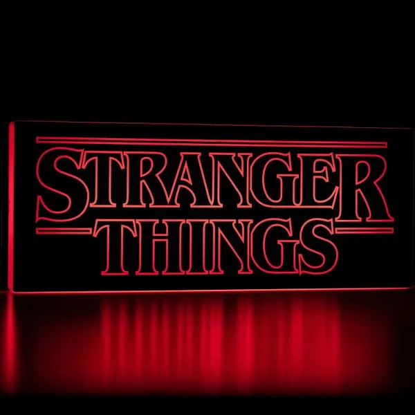 Paladone Stranger Things Logo Light with 2 Light Modes, Stranger Things Glowing Sign Decor and Gift, Officially Licensed Merchandise