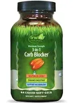 Irwin Naturals 3-In-1 Carb Blocker Liquid Soft-Gels (0.8 lbs)