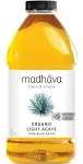 Madhava Organic Light Agave, 100% Pure Blue Nectar | Sugar Alternative | Vegan | Non GMO | Natural Liquid Sweetener, 46 oz. (Pack of 2)