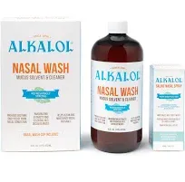 Alkalol Nasal Wash Natural Soothing Fast Relief Mucus 16 oz EXP 02/2025+ NEW!