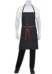 Chef Works Urban Unisex Bib Professional Apron in Black Size 1005x890mm