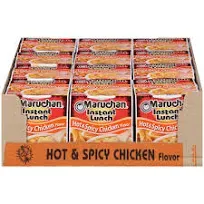 Maruchan Instant Lunch Ramen Noodle Soup, Hot-Spicy Chicken (2.25 oz)