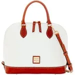 Dooney & Bourke Pebble Zip Zip Satchel White