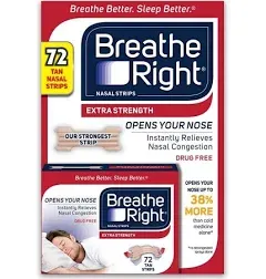 Breathe Right Extra Strength Clear Nasal Strips