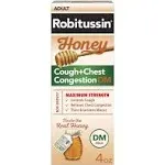 Robitussin Honey Cough + Chest Congestion DM Maximum Strength 4 fl oz