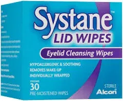 SYSTANE Lid Cloths Eyelid Cleansing 30 Count Sterile 