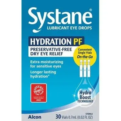 Systane Hydration Preservative Free Lubricant Eye Drops 10ml