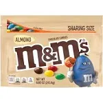 M and Ms Sharing Size Almond Chocolate Candies, 8.6 Ounce Stand Up Pouch -- 8 per case