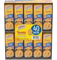 Lance Fresh Toasty Crackers with Rich Peanut Butter Sandwich Crackers (40 Packs)