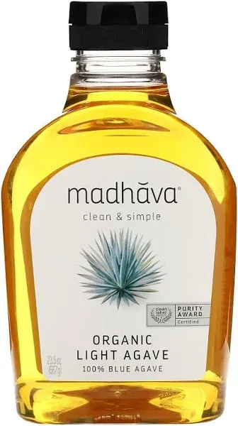 Madhava Honey Agave Nectar Golden Light - 17 oz