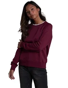 Fruit Of Loom Sweatshirt Women&#039;s Size 2X Pullover Long Sleeve Crew Burgundy NEW