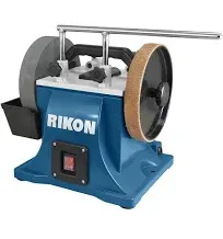 RIKON 8 Inch Steel Wet Sharpener 1/4 HP Leather Strop Wheel, Blue (For Parts)