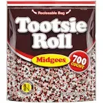 Tootsie Roll Midgees, Resealable Stand-up Pouch, 700-Count